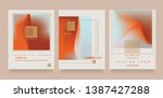 abstract minimalist flyer... | Shutterstock .eps vector #1387427288