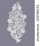 lace flowers decoration element | Shutterstock .eps vector #320784152