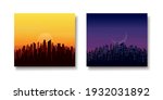modern city skyline landscape... | Shutterstock .eps vector #1932031892