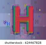 alphabet h idea icon | Shutterstock .eps vector #624467828