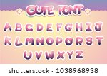cute colorful letters alphabet... | Shutterstock .eps vector #1038968938