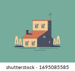 the house concept art vector... | Shutterstock .eps vector #1695085585