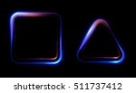 glowing frames on black... | Shutterstock . vector #511737412