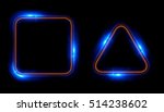 glowing frames on black... | Shutterstock . vector #514238602