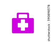 medical box. icon. | Shutterstock .eps vector #590898578
