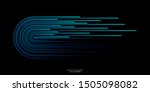 vector half circles lines... | Shutterstock .eps vector #1505098082
