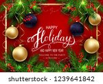 holidays greeting card for... | Shutterstock .eps vector #1239641842