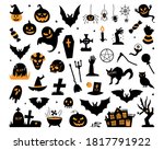 happy halloween magic... | Shutterstock .eps vector #1817791922