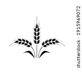 flat vector line icon of barley ... | Shutterstock .eps vector #1915969072