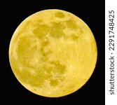 Small photo of A luminous full yellow moon reigns supreme, casting a celestial glow that bathes the night in an enchanting, ethereal light.