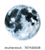 Big Watercolor Moon...