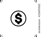 money pattern black modern... | Shutterstock .eps vector #415695502