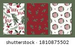 traditional christmas card sets ... | Shutterstock .eps vector #1810875502