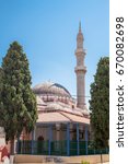 Small photo of RHODES, GREECE - APRIL 23, 2017 ; Old suleman mosque in the city center.