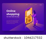 sale  consumerism and people... | Shutterstock .eps vector #1046217532