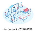 online education concept.... | Shutterstock .eps vector #765401782