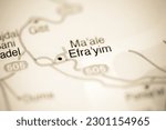 Small photo of Efra'yim on a geographical map of Israel