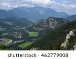 The Alps in area near Wiener Neustadt in summer sunny day