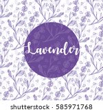 Lavender Flowers Illustration...