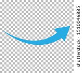 curved blue arrow icon on... | Shutterstock .eps vector #1510046885