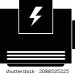 electric home generator icon on ... | Shutterstock .eps vector #2088535225