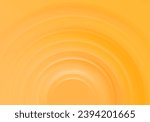 Abstract glowing circle on soft orange background. Modern shiny light lines. Futuristic technology concept. Suit for poster, cover, banner, brochure, website
