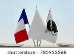 Flags Of France And Corsica...