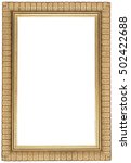antique classic golden frame... | Shutterstock . vector #502422688