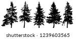 forest trees silhouette.... | Shutterstock .eps vector #1239603565