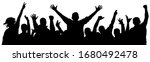 cheerful crowd of people... | Shutterstock .eps vector #1680492478
