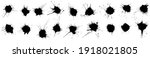 set of grunge black blots ... | Shutterstock .eps vector #1918021805
