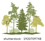 spring season  silhouette of... | Shutterstock .eps vector #1920709748