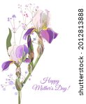 vertical mother's day card with ... | Shutterstock .eps vector #2012813888