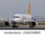 Small photo of Frankfurt, Germany - April 8, 2023 - Pegasus Airlines (PC | PGT) at Frankfurt Airport (EDDF|FRA) with an Airbus A320-251N A20N (TC-NCG | 8863).