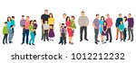 vector  isolated silhouette set ... | Shutterstock .eps vector #1012212232