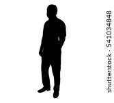 silhouette of a man  isolated | Shutterstock .eps vector #541034848