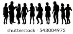 a large group of people ... | Shutterstock .eps vector #543004972