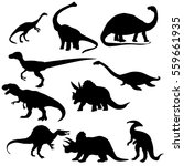 isolated vector dinosaur... | Shutterstock .eps vector #559661935