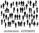silhouette people men women... | Shutterstock .eps vector #619536092