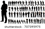 isolated  a set of men  a... | Shutterstock . vector #707395975