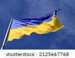 Ukraine flag large national...