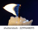 Small photo of Candle light with a flickering flame