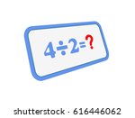 division  math equation with no ... | Shutterstock . vector #616446062