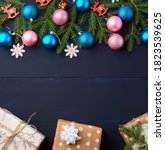 Photo of Pink and blue Christmas decorations  Free christmas images