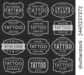 tattoo premium quality stamp.... | Shutterstock .eps vector #1445237372