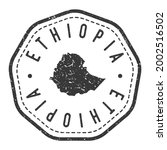 ethiopia map stamp retro... | Shutterstock .eps vector #2002516502