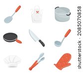 kitchen emoji icon illustration.... | Shutterstock .eps vector #2085070858