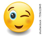 Wink Happy Expression Emoji...