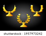 gold reward achievement... | Shutterstock . vector #1957973242
