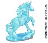 A Statue Of A Unicorn Made Of...